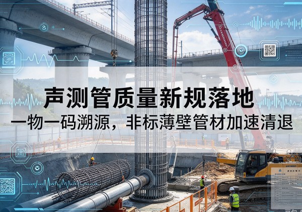 游仙声测管质量新规落地，一物一码溯源，非标薄壁管材加速清退